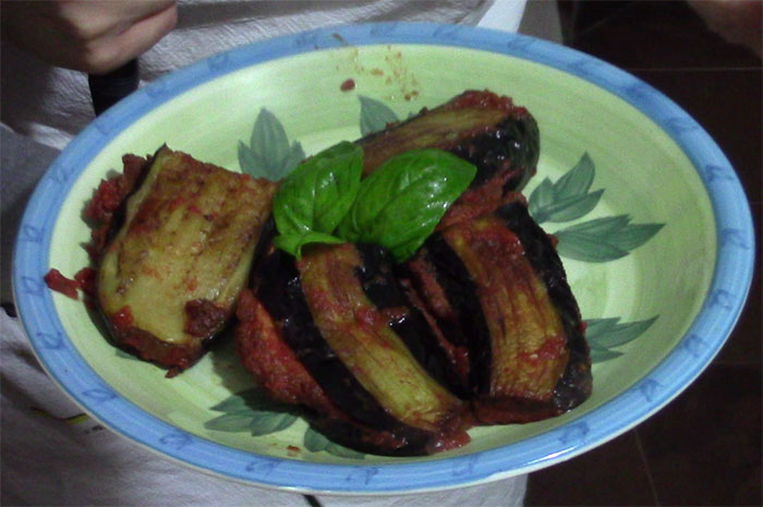 Parmigiana sicilese di melanzane (v)